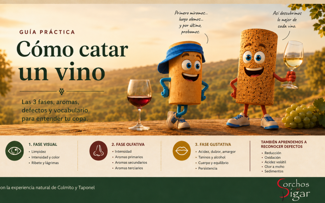 Cómo catar un vino: fases, aromas y defectos básicos